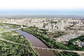 现代生态田园城市巴彦淖尔市正在努力建设山清水秀、景美人和