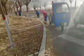 万物复苏春光好 腾格里经济技术开发区市政绿化养护进行时