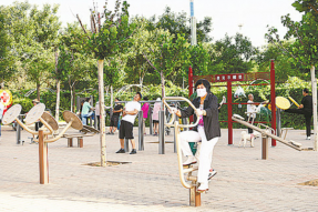 乌海市：“口袋”公园扮靓城市方寸之间